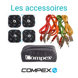 tous les accessoires de la gamme compex