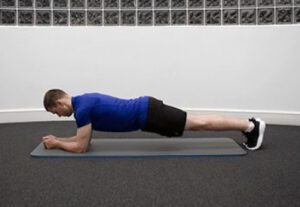 exercice de gainage avec électrostimulation abdos