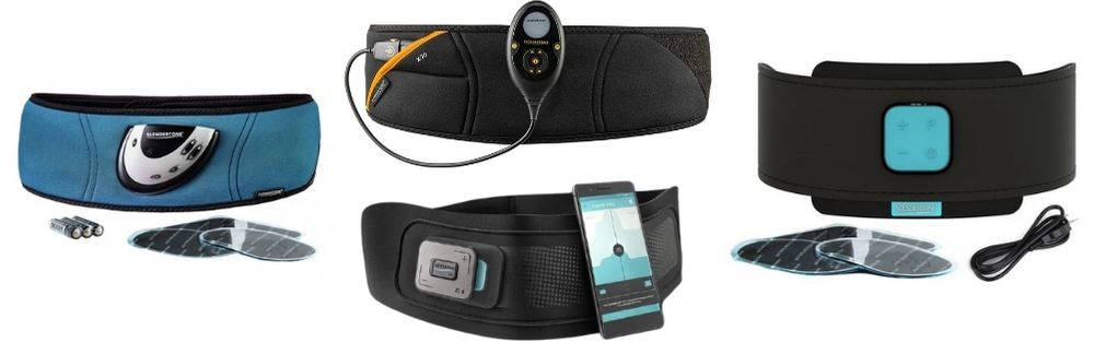 la gamme complète des ceintures Slendertone