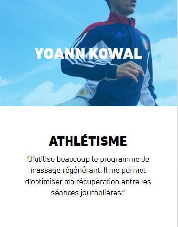 sportif qui utilise un compex sp8